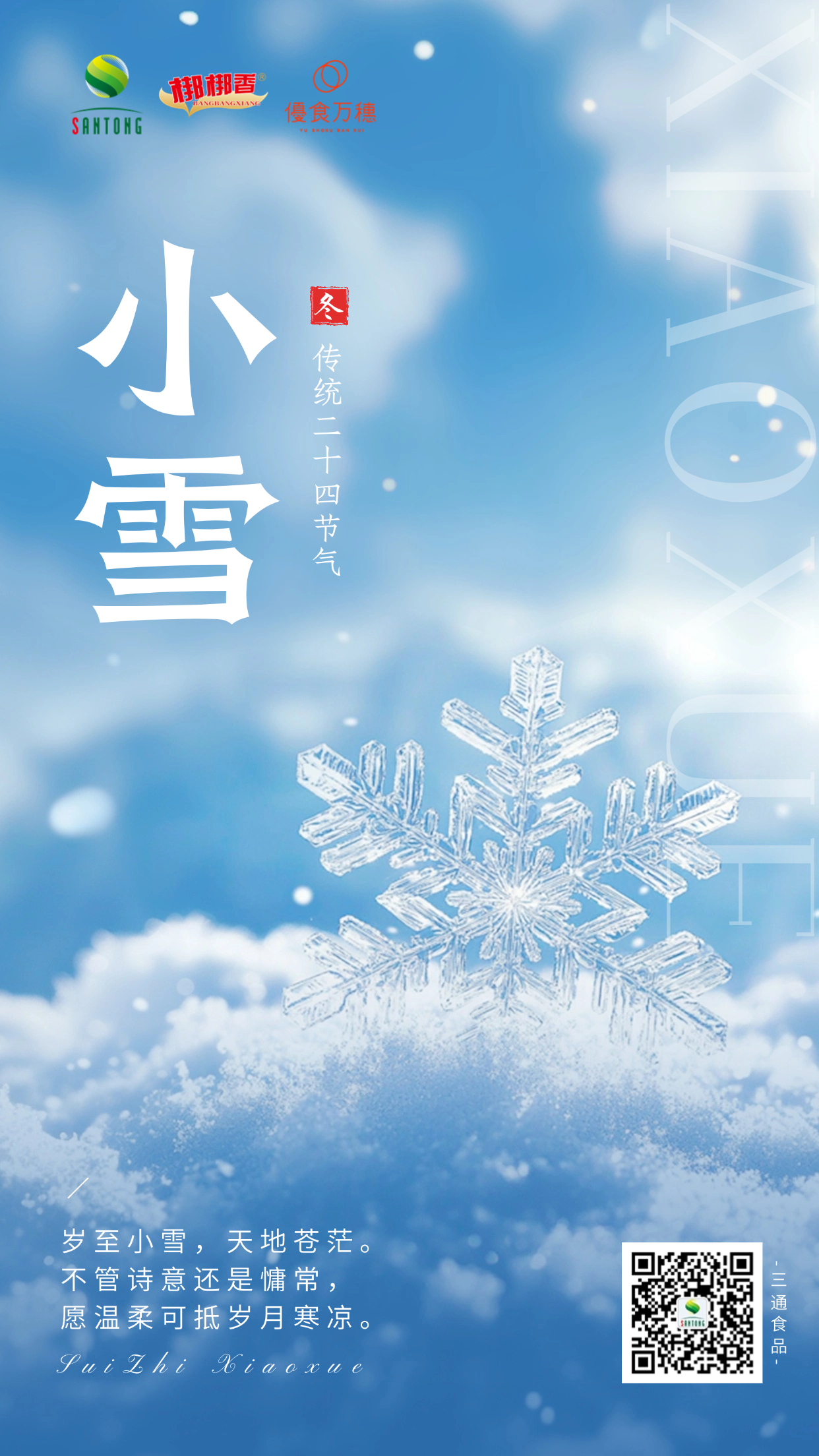 小雪节气祝福插画人物手机竖版海报AIGC (1).jpg